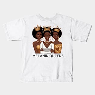 Melanin Queens Kids T-Shirt